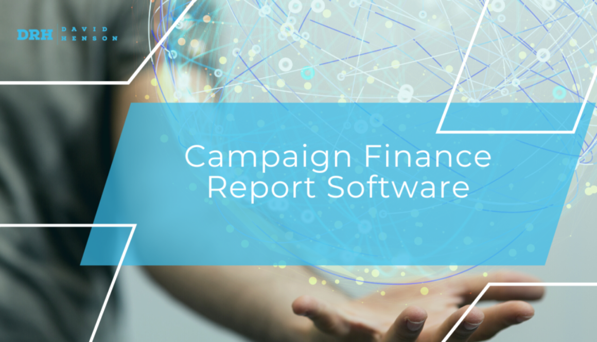 Campaign finance report software